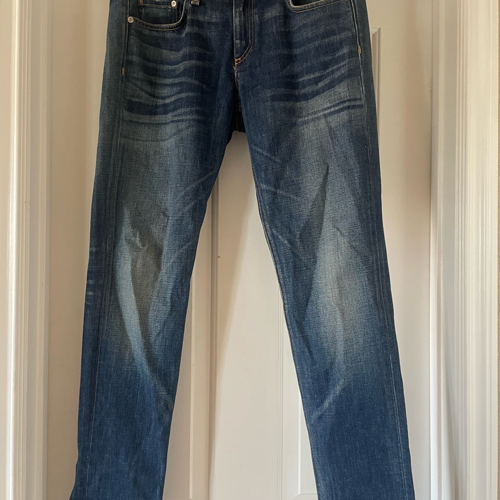 Rag & Bone The Dre Jeans with Faded Indigo. Size 28.